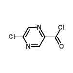 structure of CAS# 88625-23-4, 5-Chloro-2-pyrazinecarbonyl chloride;5-chloropyrazine-2-carbonyl chloride;6-chloropyrazine-3-carboxylic acid chloride