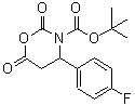 结构式 CAS# 886362-60-3, 4-(4-氟苯基)-2,6-二氧代-1,3-恶嗪烷-3-羧酸叔丁酯