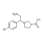 CAS#: 886363-99-1， 1-[2-Amino-1-(4-bromophenyl)ethyl]-3-pyrrolidinecarboxylic acid
