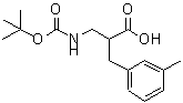 CAS#: 886364-89-2， 2-(3-Methylbenzyl)-3-({[(2-methyl-2-propanyl)oxy]carbonyl}amino)propanoic acid