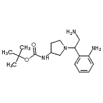 CAS#: 886365-01-1， 2-Methyl-2-propanyl {1-[2-amino-1-(2-aminophenyl)ethyl]-3-pyrrolidinyl}carbamate