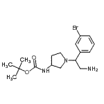 CAS#: 886365-05-5， 2-Methyl-2-propanyl {1-[2-amino-1-(3-bromophenyl)ethyl]-3-pyrrolidinyl}carbamate