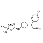 CAS#: 886365-23-7， 2-Methyl-2-propanyl {1-[2-amino-1-(4-chlorophenyl)ethyl]-3-pyrrolidinyl}carbamate