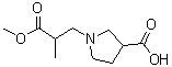 CAS#: 886366-35-4， 1-(3-Methoxy-2-methyl-3-oxopropyl)-3-pyrrolidinecarboxylic acid