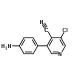 CAS#: 886457-32-5， 3-(4-Aminophenyl)-5-chloroisonicotinonitrile