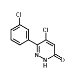 结构式 CAS# 886497-43-4, 5-氯-6-(3-氯苯基)-3(2H)-哒嗪酮