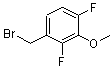 结构式 CAS# 886499-17-8, 1-(溴甲基)-2,4-二氟-3-甲氧基苯