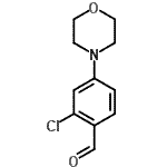 结构式 CAS# 886501-36-6, 2-氯-4-(4-吗啉基)苯甲醛