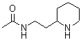 结构式 CAS# 886506-48-5, N-[2-(2-哌啶基)乙基]乙酰胺