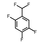 structure of CAS# 886510-29-8, 1-(Difluoromethyl)-2,4,5-trifluorobenzene;MFCD08276247