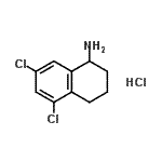CAS#: 886762-74-9， 5,7-Dichloro-1,2,3,4-tetrahydro-1-naphthalenamine hydrochloride (1:1)
