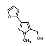 CAS 登录号：886851-33-8， [3-(2-呋喃基)-1-甲基-1H-吡唑-5-基]甲醇