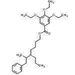 CAS#: 88688-74-8， 4-[(1-Phenyl-2-propanyl)(propyl)amino]butyl 3,4,5-triethoxybenzoate