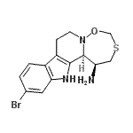 CAS#: 88704-52-3， (1S,13bS)-11-Bromo-1,2,7,8,13,13b-hexahydro[1,6,2]oxathiazepino[2',3':1,2]pyrido[3,4-b]indol-1-amine