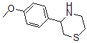 结构式 CAS# 887344-27-6, 3-(4-甲氧基苯基)-硫代吗啉