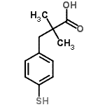 CAS#: 887354-80-5， 2,2-Dimethyl-3-(4-sulfanylphenyl)propanoic acid