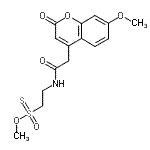 CAS#: 887406-79-3， N-[2-Methanethiosulfonylethyl]-7-Methoxycoumarin-4-Acetamide