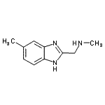 结构式 CAS# 887571-32-6, N-甲基-1-(5-甲基-1H-苯并咪唑-2-基)甲胺