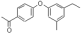 CAS 登录号：887575-37-3， 1-[4-(3-乙基-5-甲基苯氧基)苯基]乙酮