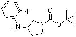 CAS#: 887578-54-3， 2-Methyl-2-propanyl 3-[(2-fluorophenyl)amino]-1-pyrrolidinecarboxylate