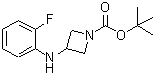 CAS#: 887579-99-9， 2-Methyl-2-propanyl 3-[(2-fluorophenyl)amino]-1-azetidinecarboxylate