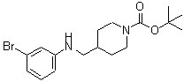CAS#: 887581-59-1， 2-Methyl-2-propanyl 4-{[(3-bromophenyl)amino]methyl}-1-piperidinecarboxylate