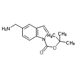 CAS#: 887584-14-7， 2-Methyl-2-propanyl 5-(aminomethyl)-1H-indole-1-carboxylate