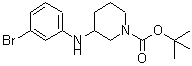 CAS#: 887584-15-8， 2-Methyl-2-propanyl 3-[(3-bromophenyl)amino]-1-piperidinecarboxylate