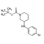 CAS#: 887584-22-7， 2-Methyl-2-propanyl 3-[(4-bromophenyl)amino]-1-piperidinecarboxylate