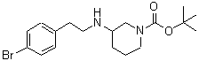 CAS#: 887584-63-6， 2-Methyl-2-propanyl 3-{[2-(4-bromophenyl)ethyl]amino}-1-piperidinecarboxylate