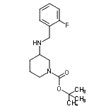 CAS#: 887584-83-0， 2-Methyl-2-propanyl 3-[(2-fluorobenzyl)amino]-1-piperidinecarboxylate