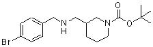 CAS#: 887587-21-5， 2-Methyl-2-propanyl 3-{[(4-bromobenzyl)amino]methyl}-1-piperidinecarboxylate