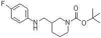 CAS#: 887587-44-2， 2-Methyl-2-propanyl 3-{[(4-fluorophenyl)amino]methyl}-1-piperidinecarboxylate