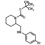 CAS#: 887587-68-0， 2-Methyl-2-propanyl 2-{[(4-bromophenyl)amino]methyl}-1-piperidinecarboxylate