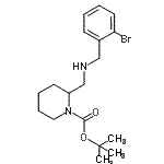 CAS#: 887587-74-8， 2-Methyl-2-propanyl 2-{[(2-bromobenzyl)amino]methyl}-1-piperidinecarboxylate