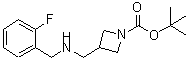 CAS#: 887590-08-1， 2-Methyl-2-propanyl 3-{[(2-fluorobenzyl)amino]methyl}-1-azetidinecarboxylate