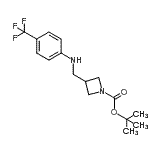 CAS#: 887590-26-3， 2-Methyl-2-propanyl 3-({[4-(trifluoromethyl)phenyl]amino}methyl)-1-azetidinecarboxylate