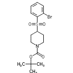 CAS#: 887591-20-0， 2-Methyl-2-propanyl 4-[(2-bromophenyl)sulfonyl]-1-piperidinecarboxylate