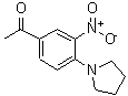 structure of CAS# 887595-31-5, 1-[3-Nitro-4-(1-pyrrolidinyl)phenyl]ethanone;1-(3-nitro-4-pyrrolidin-1-ylphenyl)ethanone;ethanone, 1-[3-nitro-4-(1-pyrrolidinyl)phenyl]-;ETHANONE,1-[3-NITRO-4-(1-PYRROLIDINYL)PHENYL]-