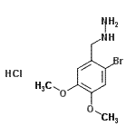 CAS#: 887596-58-9， (2-Bromo-4,5-dimethoxybenzyl)hydrazine hydrochloride (1:1)