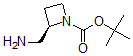 structure of CAS# 887626-82-6, (2R)-2-(Aminomethyl)-1-Azetidinecarboxylic Acid 1,1-Dimethylethyl Ester;2-AMINOMETHYL-AZETIDINE-1-CARBOXYLIC ACID TERT-BUTYL ESTER HYDROCHLORIDE;1-Boc-2-Aminomethyl-Azetidinehydrochloride