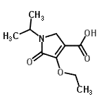 CAS#: 88767-02-6， 4-Ethoxy-1-isopropyl-5-oxo-2,5-dihydro-1H-pyrrole-3-carboxylic acid