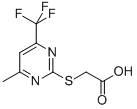 结构式 CAS# 88768-46-1, (4-甲基-6-三氟甲基-嘧啶-2-基巯基)-乙酸