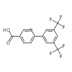CAS#: 887976-37-6， 6-[3,5-Bis(trifluoromethyl)phenyl]nicotinic acid