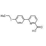 CAS#: 887982-60-7， 6-[4-(Ethylsulfanyl)phenyl]-2-pyridinecarboxylic acid
