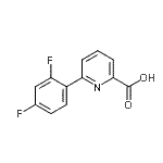 CAS#: 887983-05-3， 6-(2,4-Difluorophenyl)-2-pyridinecarboxylic acid