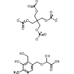 CAS#: 88803-36-5， Hydroxy{[5-hydroxy-4-(hydroxymethyl)-6-methyl-3-pyridinyl]methoxy}acetic acid - 3-(nitrooxy)-2,2-bis[(nitrooxy)methyl]propyl nitrate (1:1)