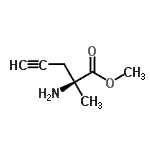 CAS#: 88820-88-6， Methyl (2S)-2-amino-2-methyl-4-pentynoate