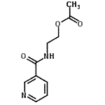 CAS#: 88847-88-5， 2-[(3-Pyridinylcarbonyl)amino]ethyl acetate