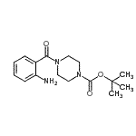 结构式 CAS# 889125-00-2, 2-甲基-2-丙基4-(2-氨基苯甲酰)-1-哌嗪羧酸酯